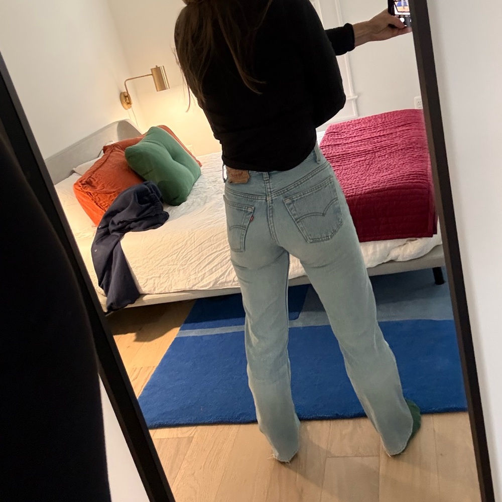 Levi’s 501s light wash vintage